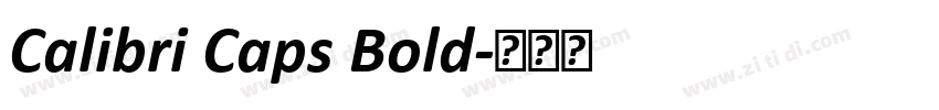 Calibri Caps Bold字体转换